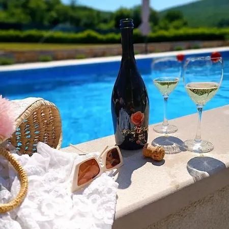 Viktoria With Private Pool, Barbecue, Gym, Children's Playground Vila *